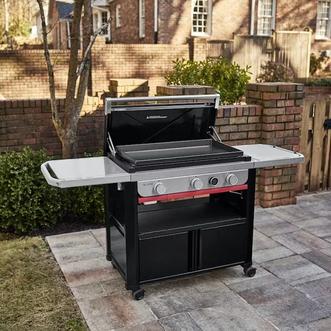 Vendita online Piastra cottura a gas Weber Slate GPD da 76 cm con supporto
